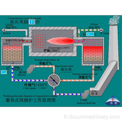 Torréfacteur à économie d&#39;énergie régénérative Dosun (ISO9001 / CE)